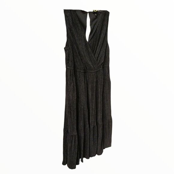 Torrid Black Crinkle Knit Skater Maxi Dress Size L-12 - Picture 3 of 9